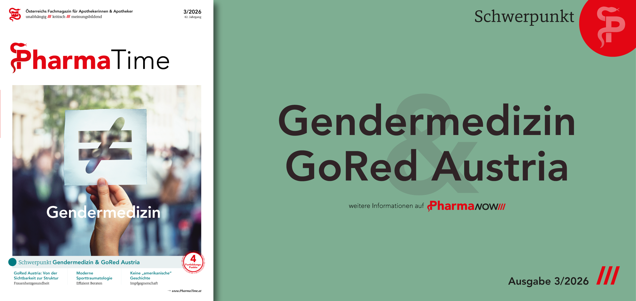 PharmaTime 3/2026: Gendermedizin & GoRed Austria