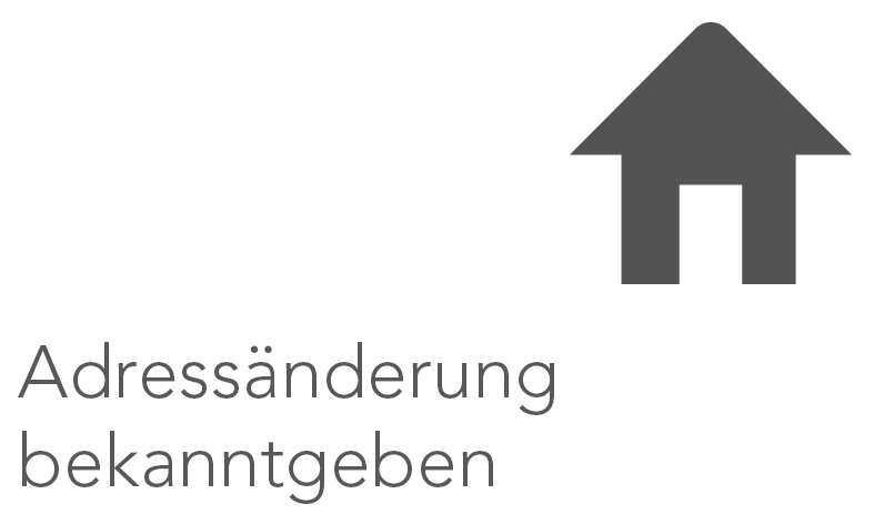 Adressänderung bekanntgeben